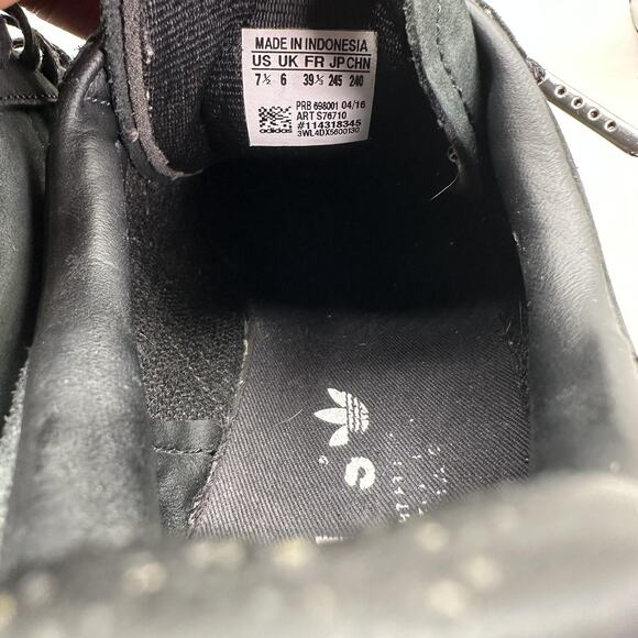 Adidas Superstar 80s Metal Toe Iridescent Shoes Womens 7.5 US Black Suede S76710 - Picture 9 of 10